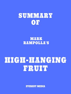 cover image of Summary of Mark Rampolla's High-Hanging Fruit
